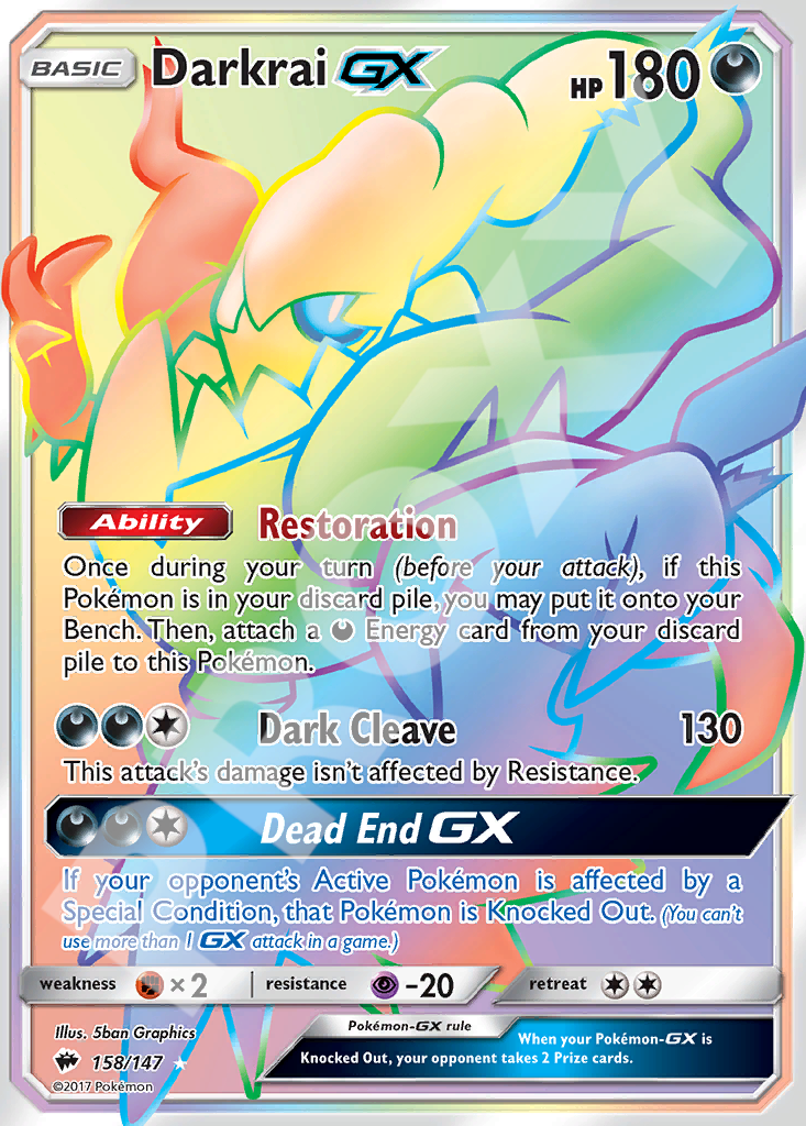 Darkrai GX 158 – Burning Shadows | The Proxy Lab