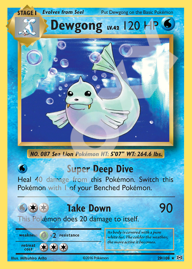Dewgong 29 – Evolutions | The Proxy Lab