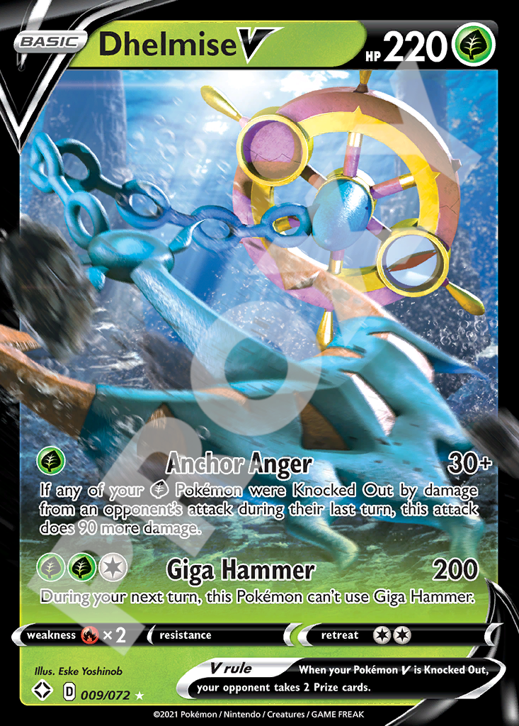 Dhelmise V 009 – Shining Fates | The Proxy Lab