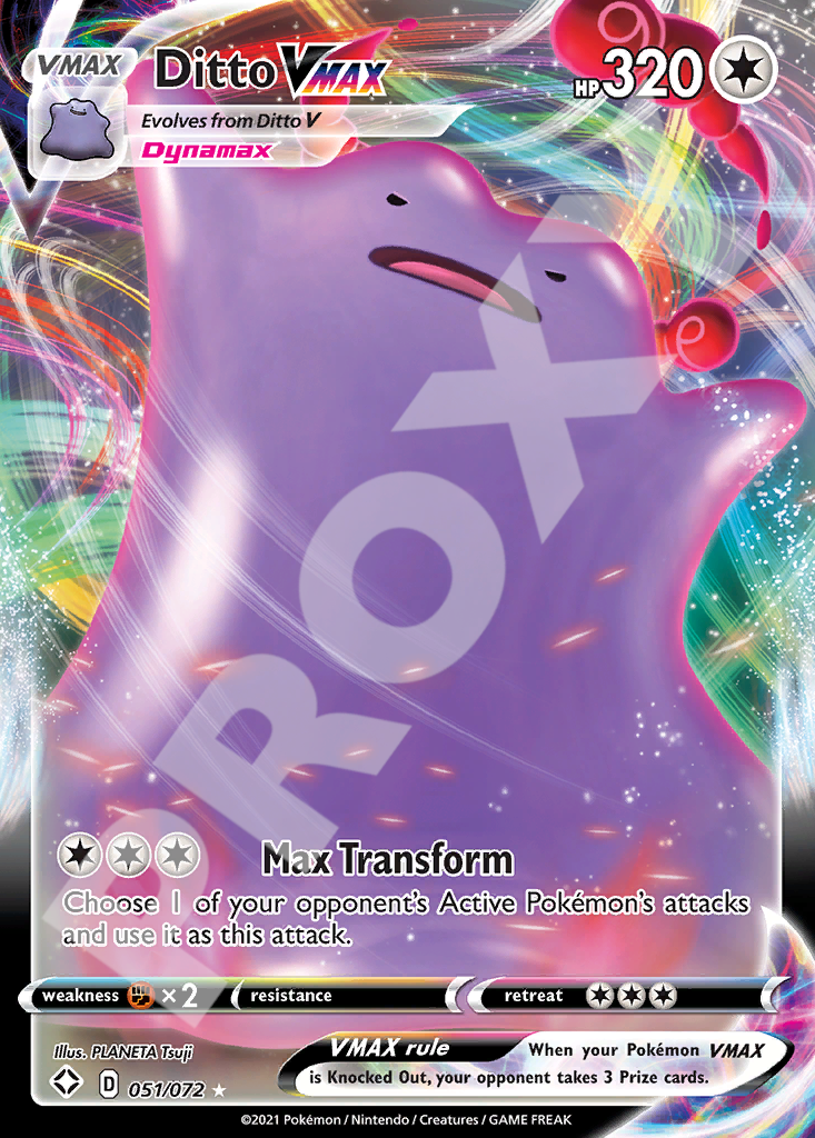 Ditto VMAX 051 – Shining Fates | The Proxy Lab