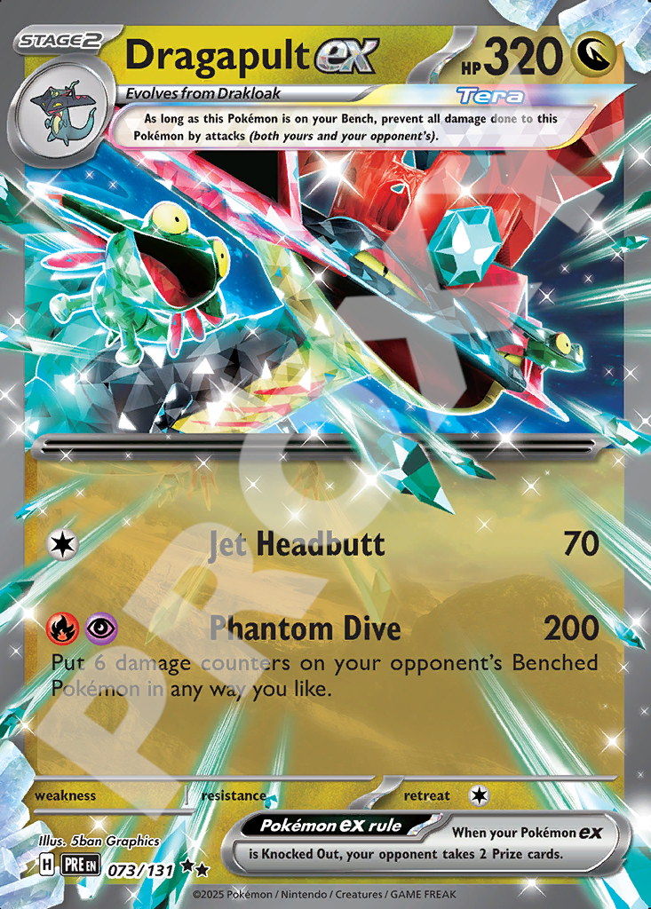 Dragapult ex 073 – Prismatic Evolutions | The Proxy Lab