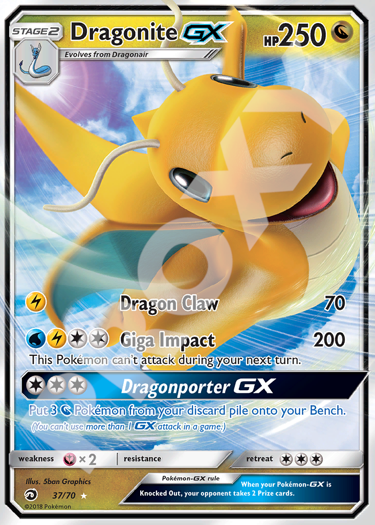 Dragonite GX 37 – Dragon Majesty | The Proxy Lab