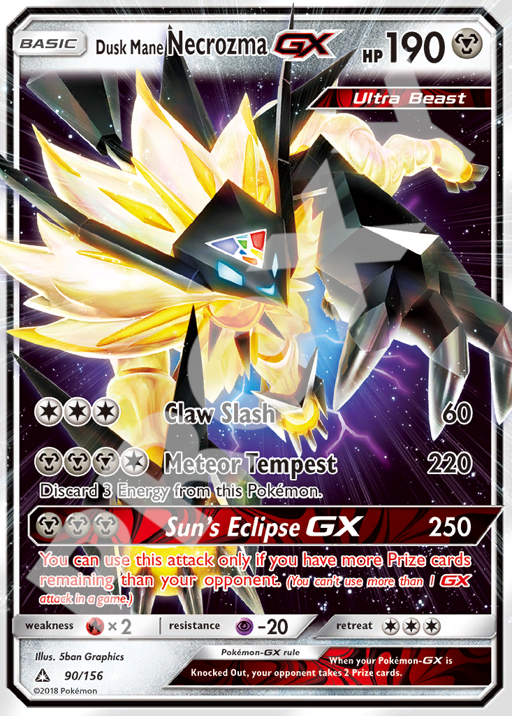 Dusk Mane Necrozma GX 90 – Ultra Prism | The Proxy Lab