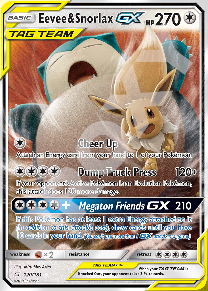 Eevee&Snorlax GX 120 – Team Up | The Proxy Lab