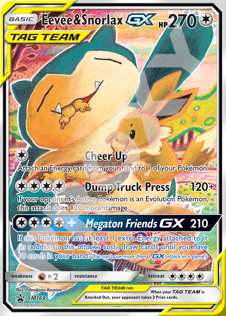 Eevee&Snorlax GX SM169 – Promos | The Proxy Lab