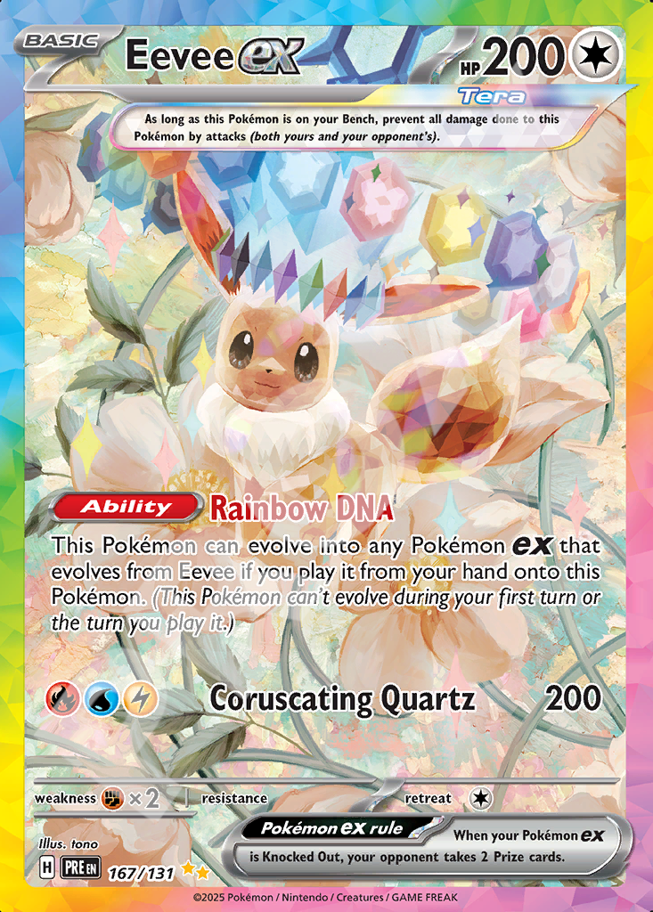 Eevee EX 167 – Prismatic Evolutions | The Proxy Lab