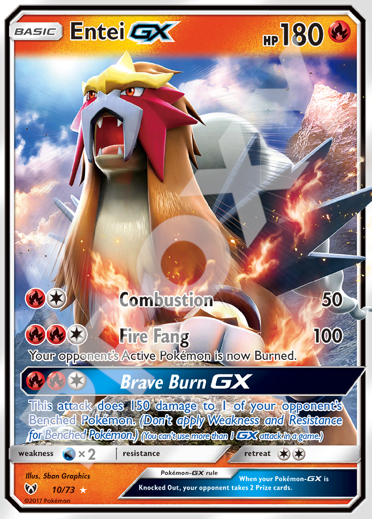 Entei GX 10 73 – Shining Legends | The Proxy Lab