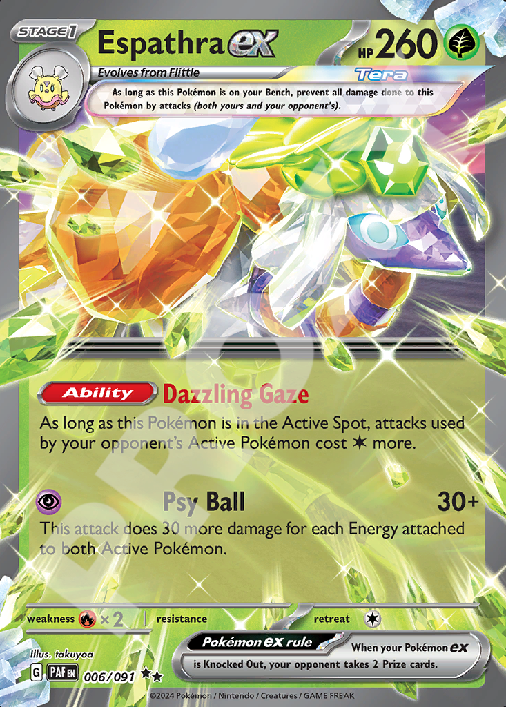 Espathra EX 006 – Paldean Fates | The Proxy Lab