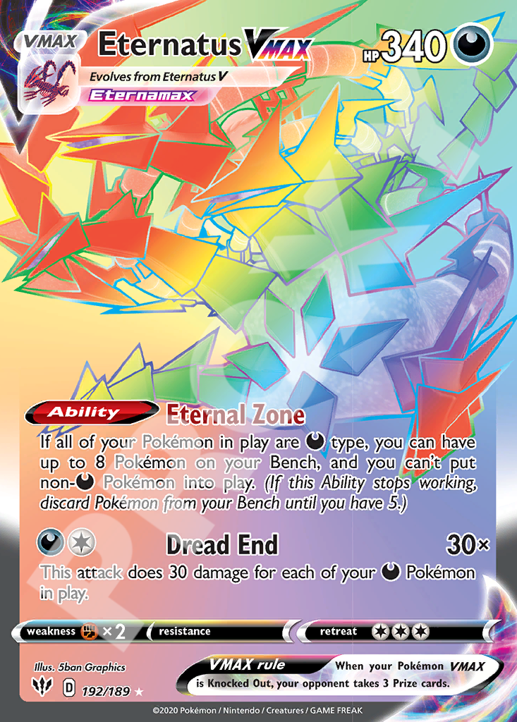 Eternatus VMAX 192 – Darkness Ablaze | The Proxy Lab