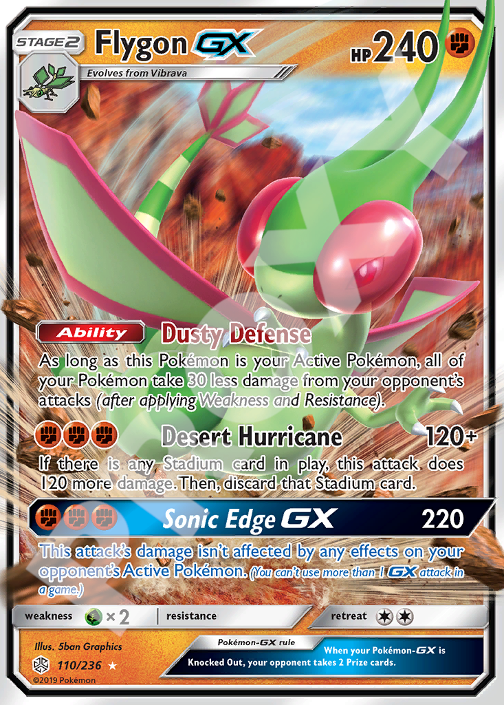Flygon GX 110 – Hidden Fates | The Proxy Lab