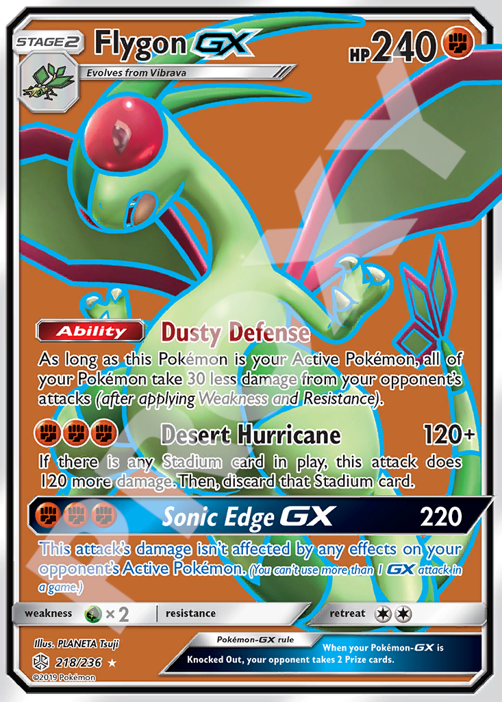 Flygon GX 218 – Hidden Fates | The Proxy Lab