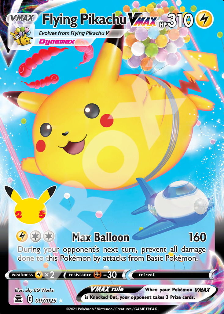 Flying Pikachu VMAX 007 – Celebrations | The Proxy Lab