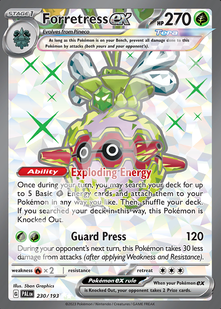 Forretress EX 230 – Paldea Evolved | The Proxy Lab