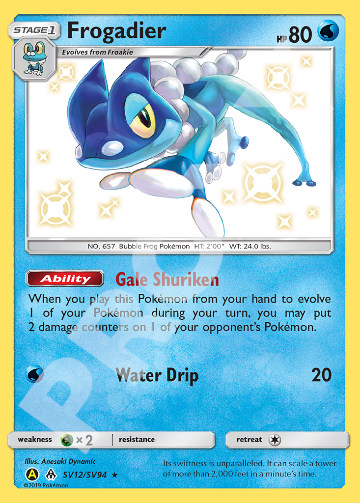 Frogadier SV12 081 – Hidden Fates | The Proxy Lab