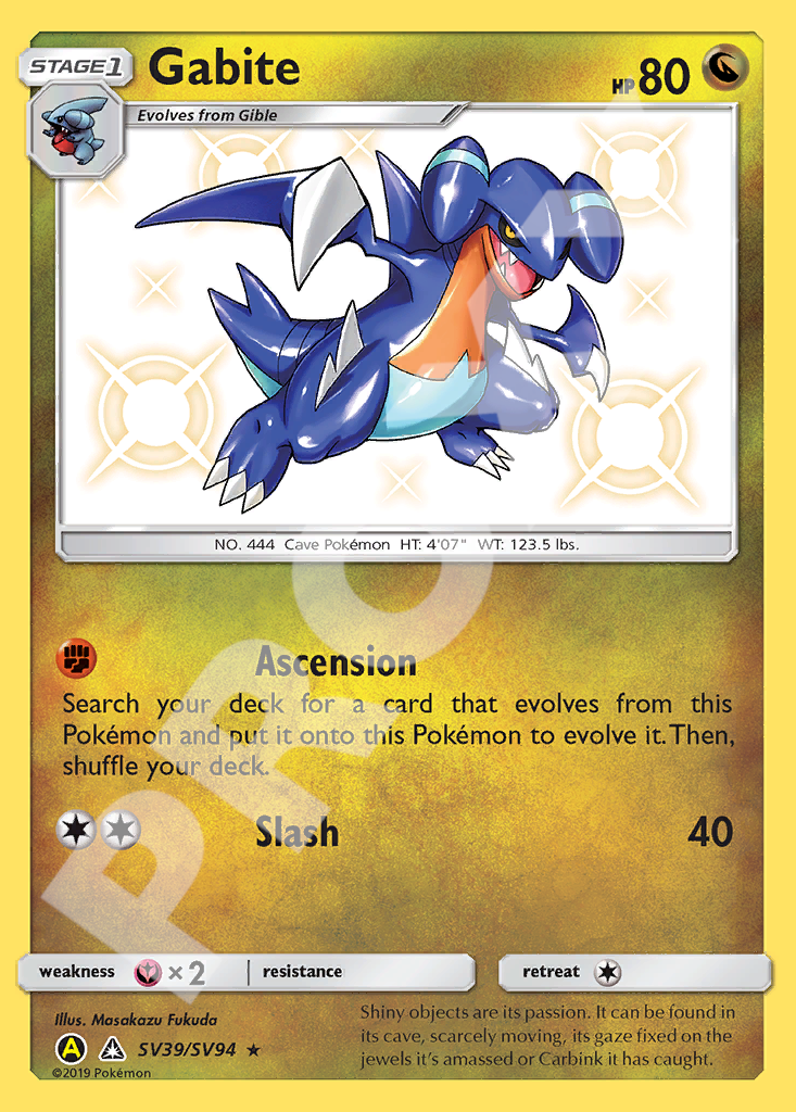 Gabite 5V39 007 – Hidden Fates | The Proxy Lab