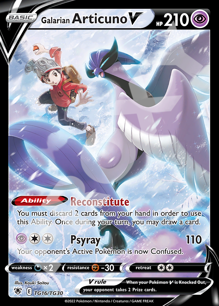Galarian Articuno V 016 – Astral Radiance | The Proxy Lab