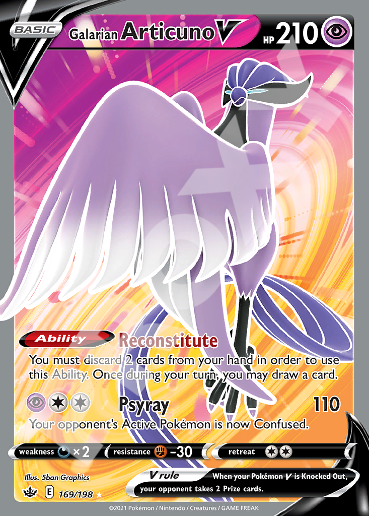 Galarian Articuno V 169 – Chilling Reign | The Proxy Lab
