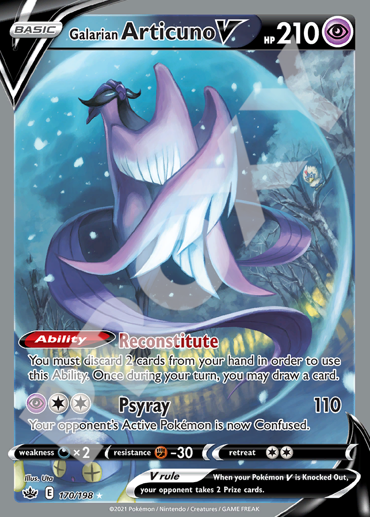 Galarian Articuno V 170 – Chilling Reign | The Proxy Lab
