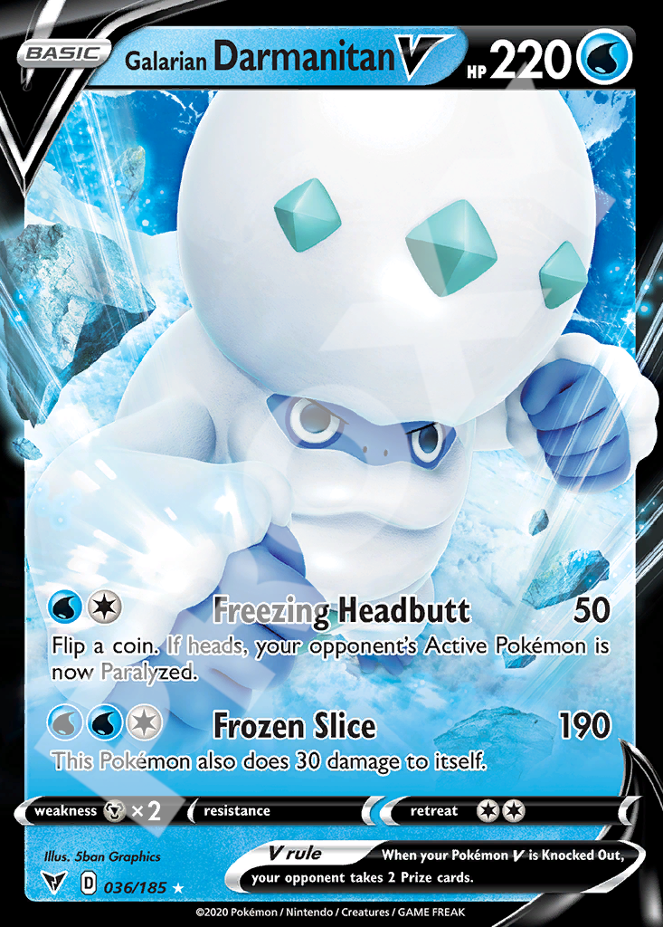 Galarian Darmanitan V 036 – Vivid Voltage | The Proxy Lab