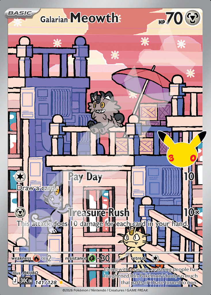 Galarian Meowth 141 – 30th Celebration | The Proxy Lab