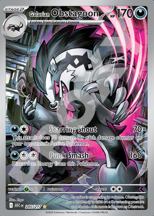 Galarian Obstagoon 245 – Ascended Heroes | The Proxy Lab