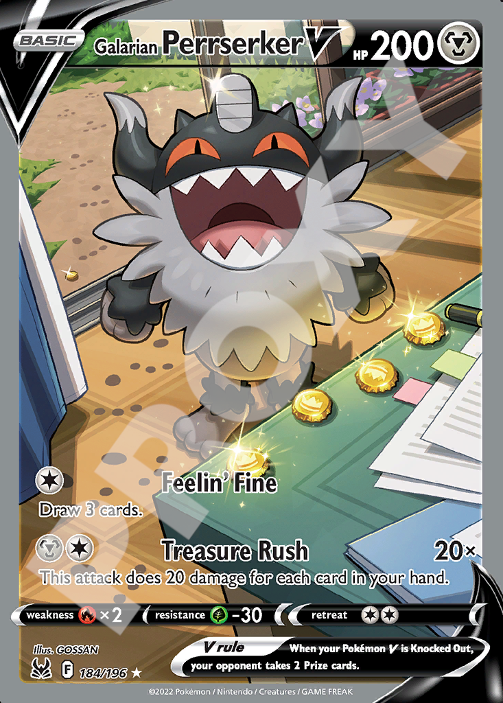 Galarian Perrserker V 018 – Lost Origin | The Proxy Lab