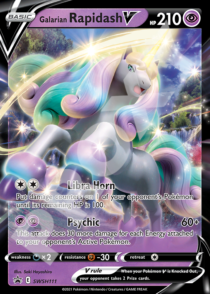 Galarian Rapidash V SWSH111 – Promos | The Proxy Lab