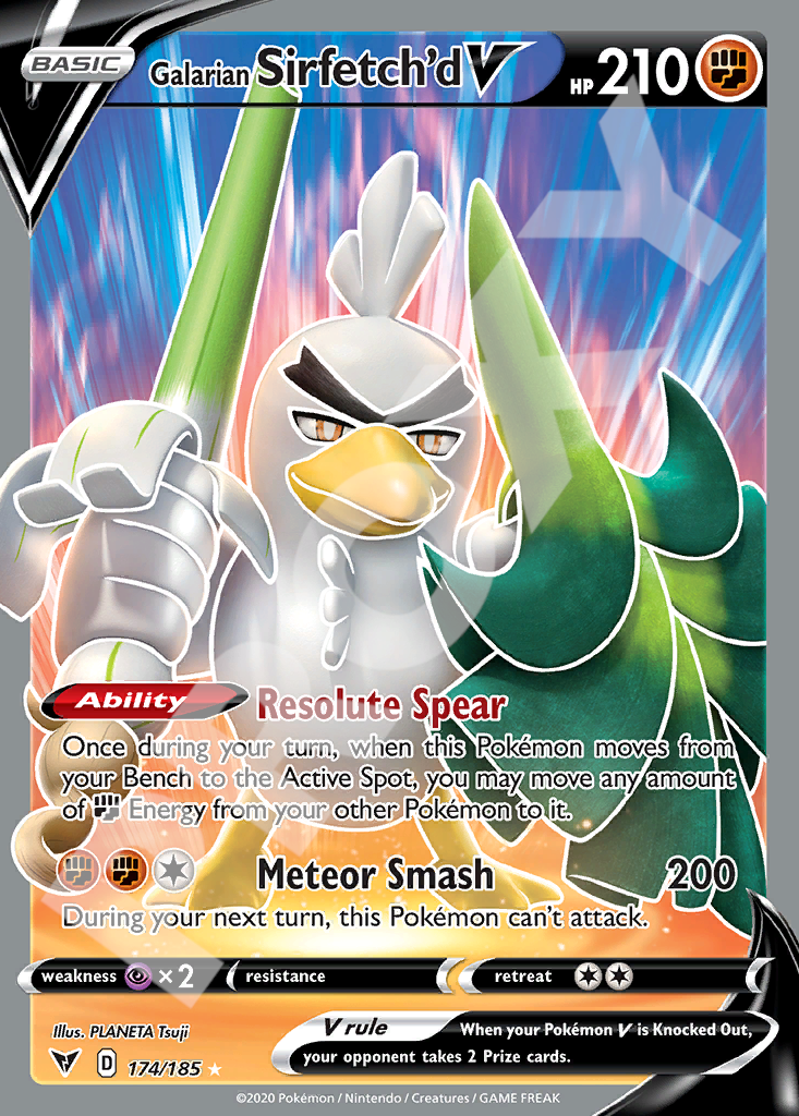 Galarian Sirfetchd V 174 – Vivid Voltage | The Proxy Lab