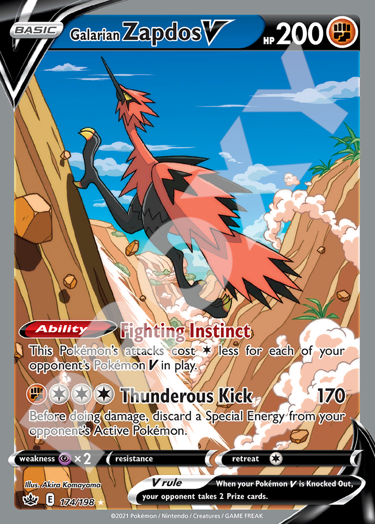 Galarian ZapdosV 174 – Chilling Reign | The Proxy Lab