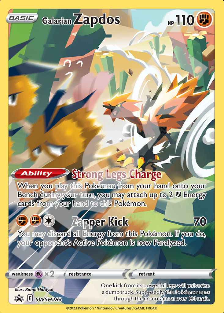 Galarian Zapdos SWSH283 – Promos | The Proxy Lab