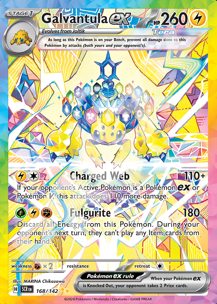 Galvantula EX 168 – Stellar Crown | The Proxy Lab