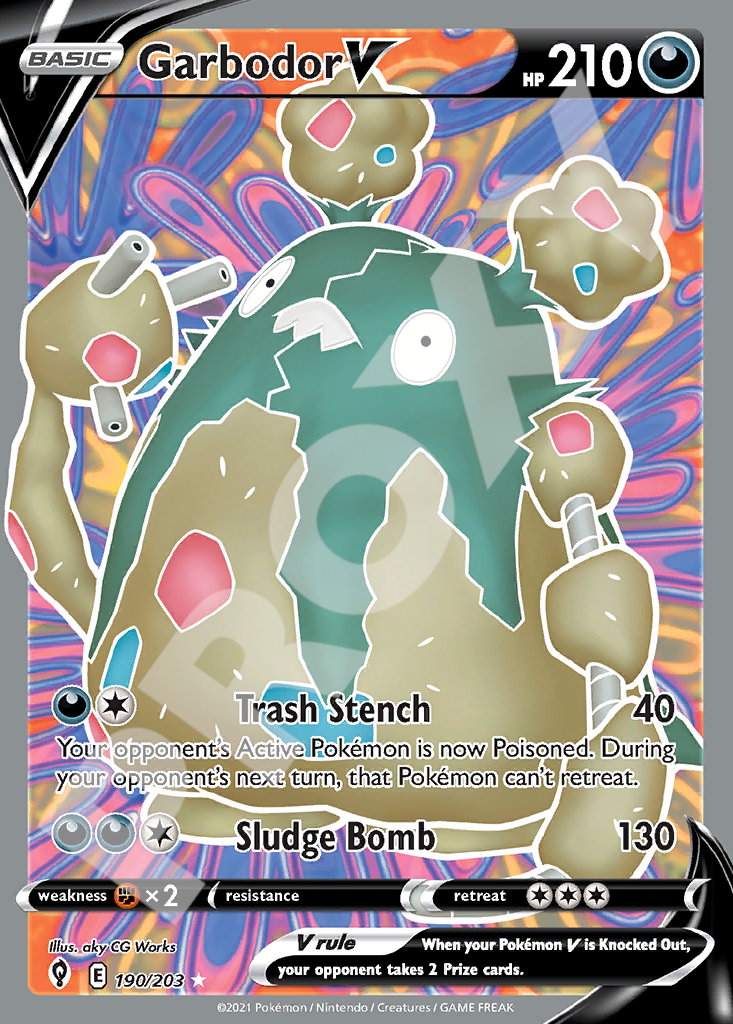 Garbodor V 190 – Evolving Skies | The Proxy Lab