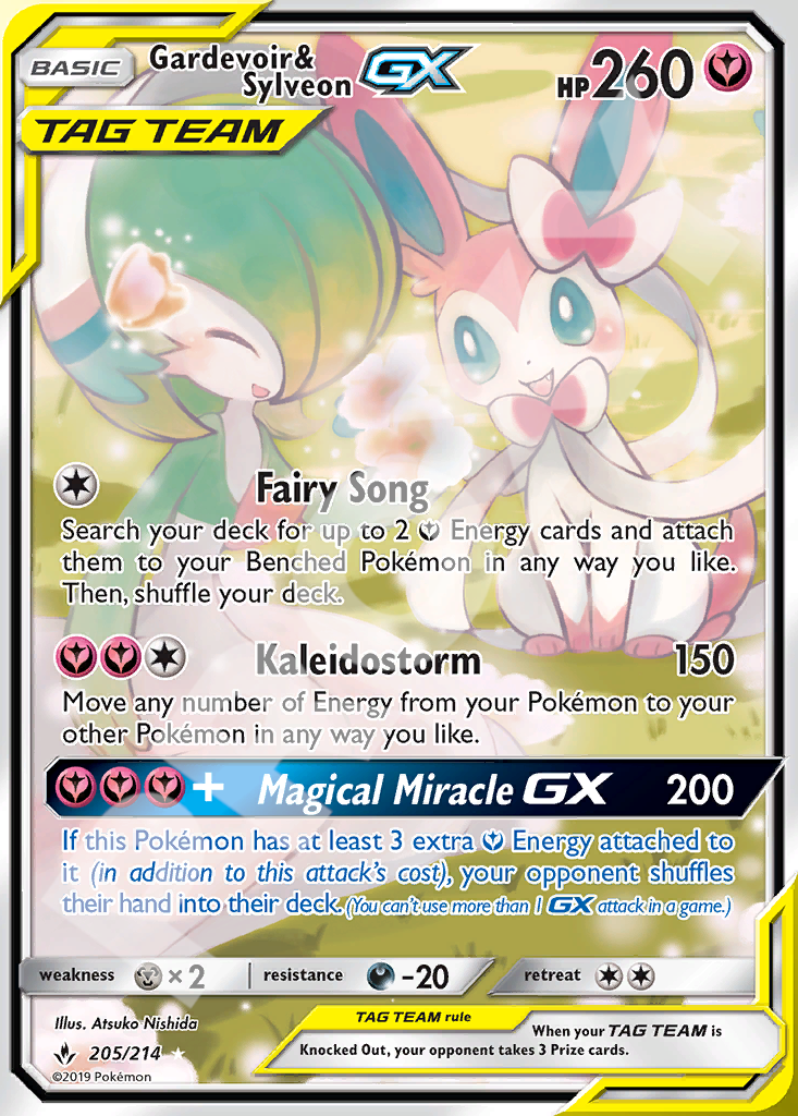 Gardevoir& Sylveon GX 205 – Unbroken Bonds | The Proxy Lab