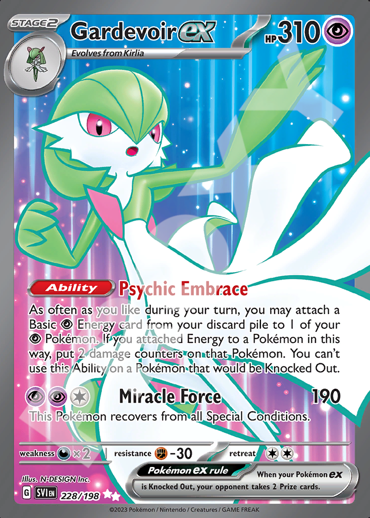 Gardevoir EX 228 – Scarlet & Violet | The Proxy Lab