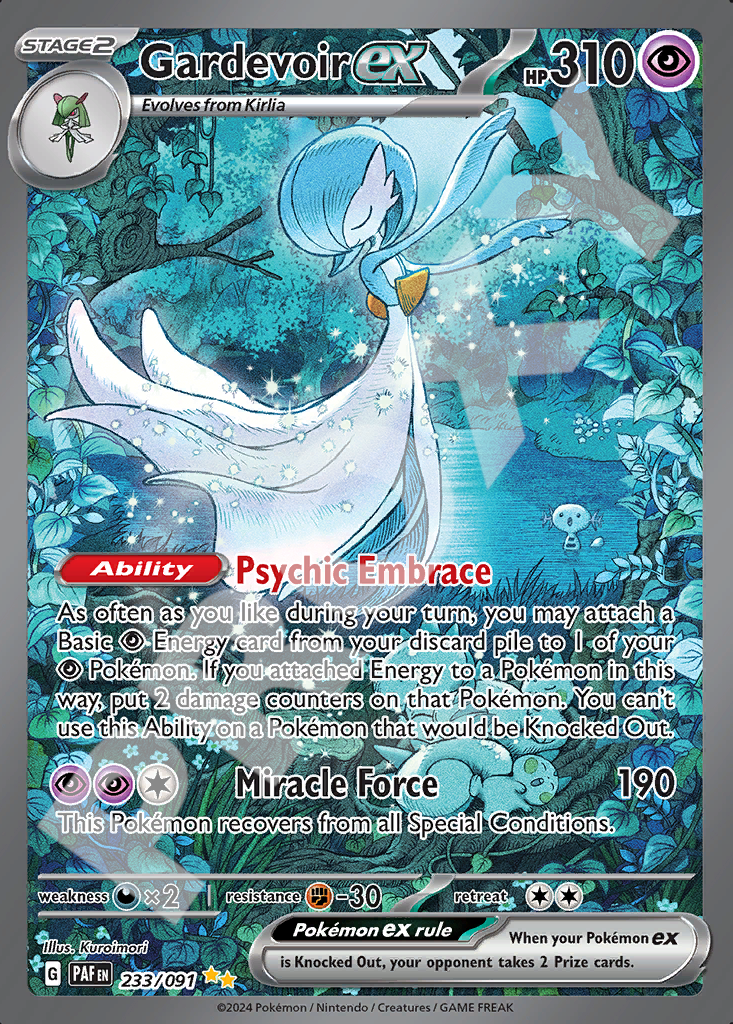 Gardevoir EX 233 – Paldean Fates | The Proxy Lab