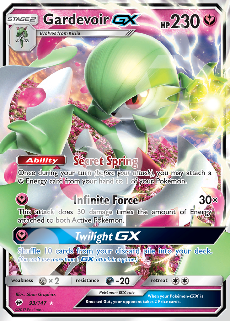 Gardevoir GX 93 – Burning Shadows | The Proxy Lab
