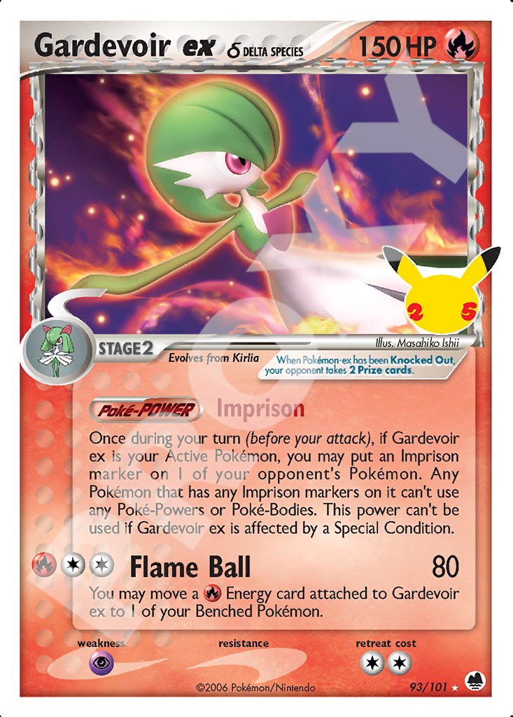 Gardevoir ex 93 – Celebrations | The Proxy Lab