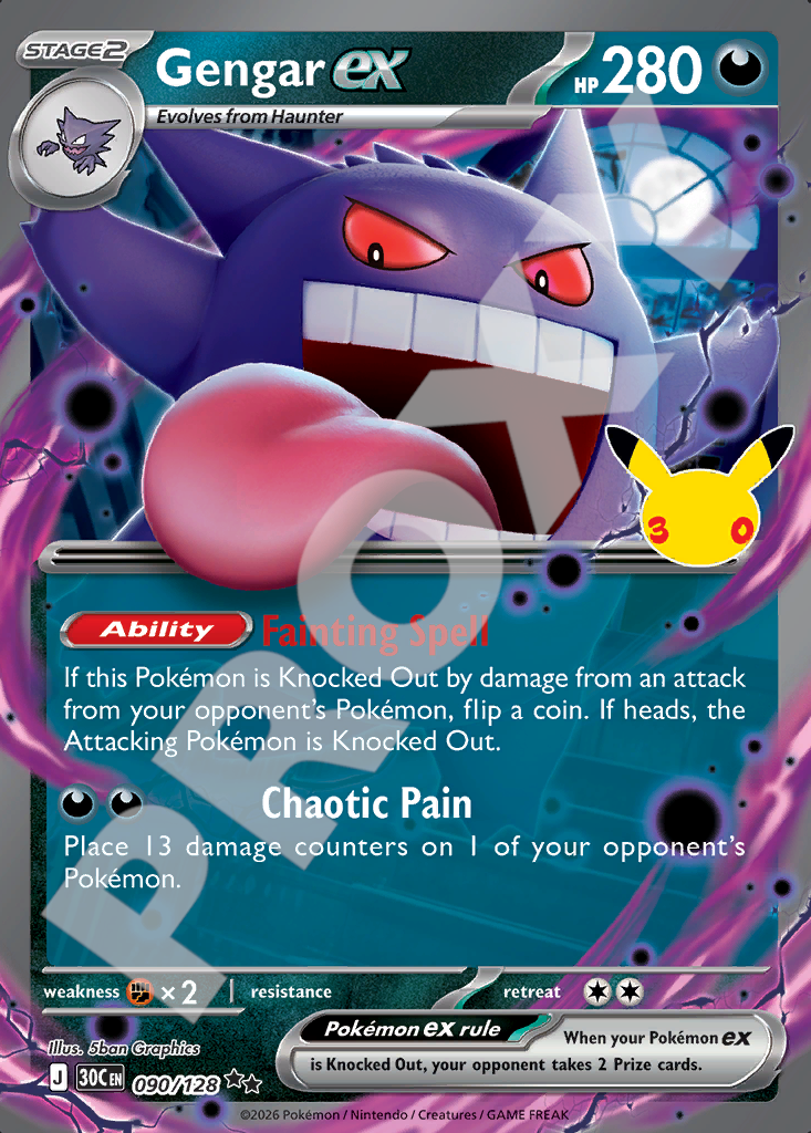 Gengar EX 090 – 30th Celebration | The Proxy Lab