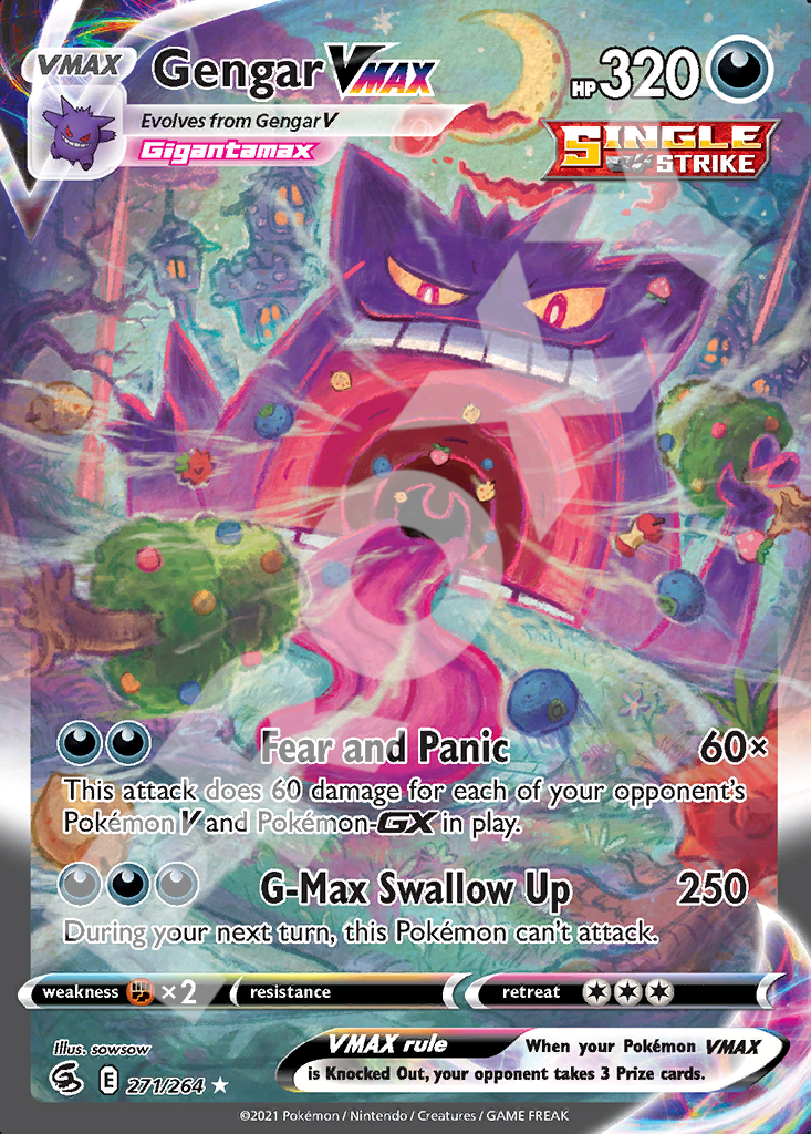 Gengar VMAX 271 – Fusion Strike | The Proxy Lab
