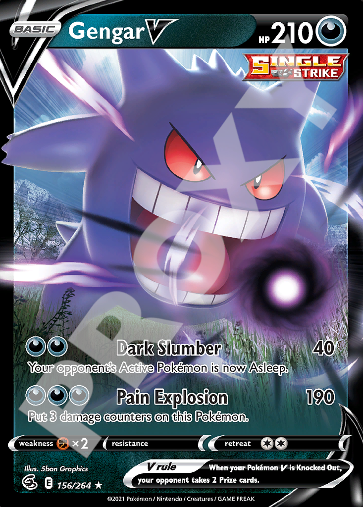 Gengar V 156 – Fusion Strike | The Proxy Lab