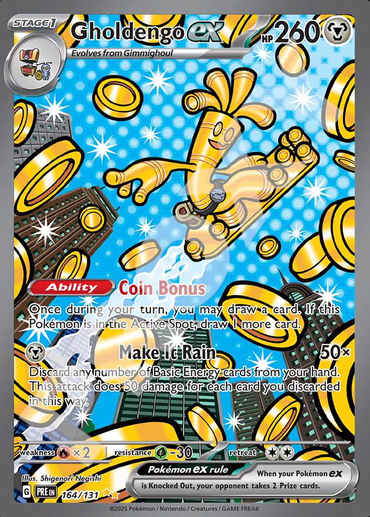 Gholdengo EX 164 – Prismatic Evolutions | The Proxy Lab