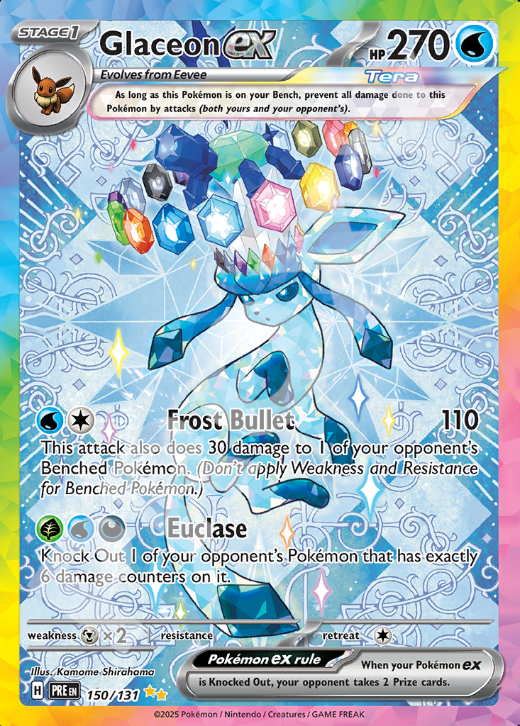 Glaceon EX 007 – Prismatic Evolutions | The Proxy Lab