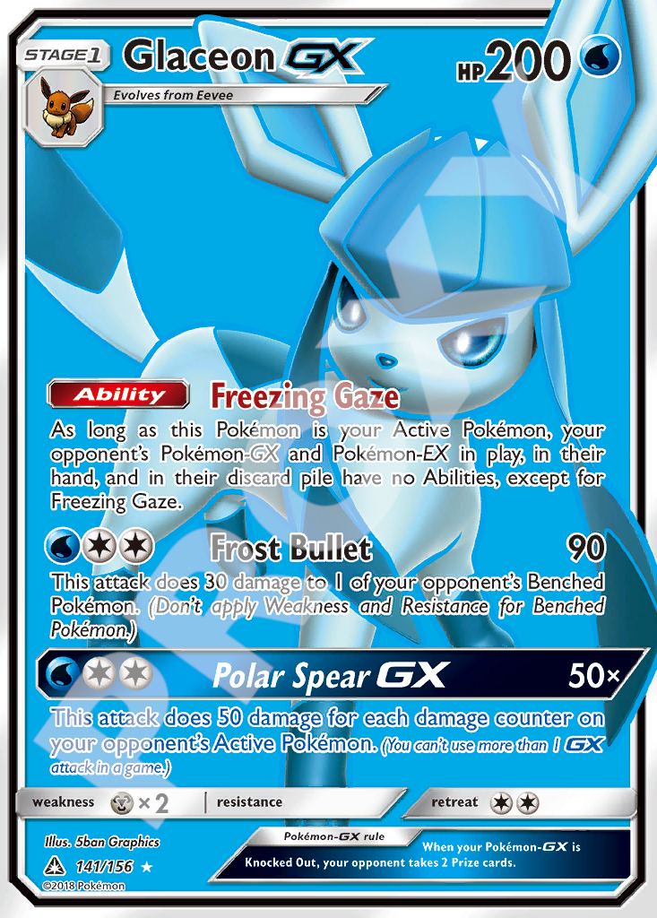 Glaceon GX 141 – Ultra Prism | The Proxy Lab