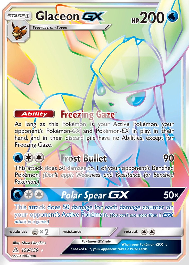 Glaceon GX 159 – Ultra Prism | The Proxy Lab