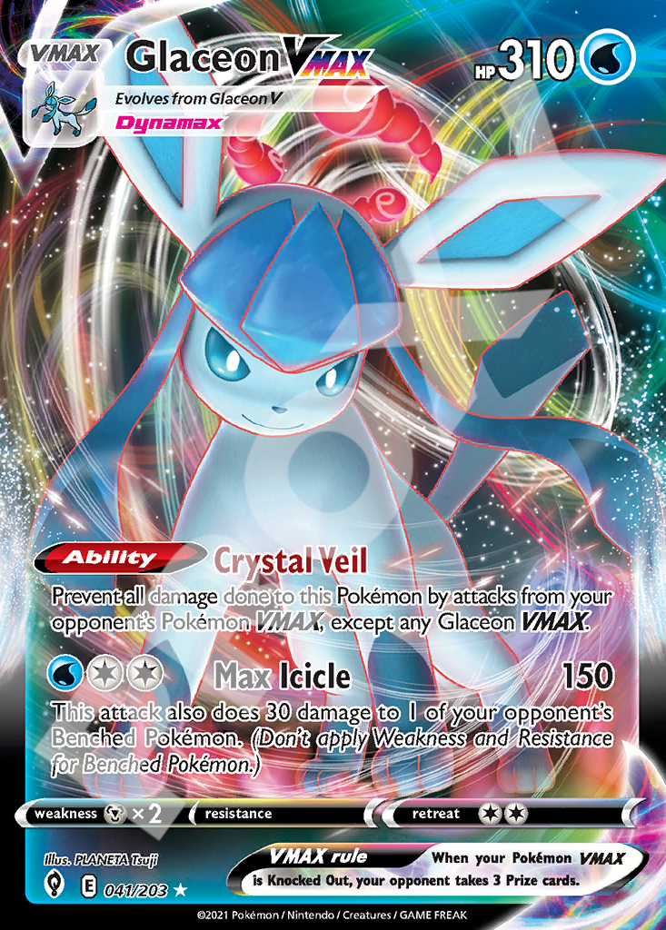 Glaceon VMAX 041 – Evolving Skies | The Proxy Lab