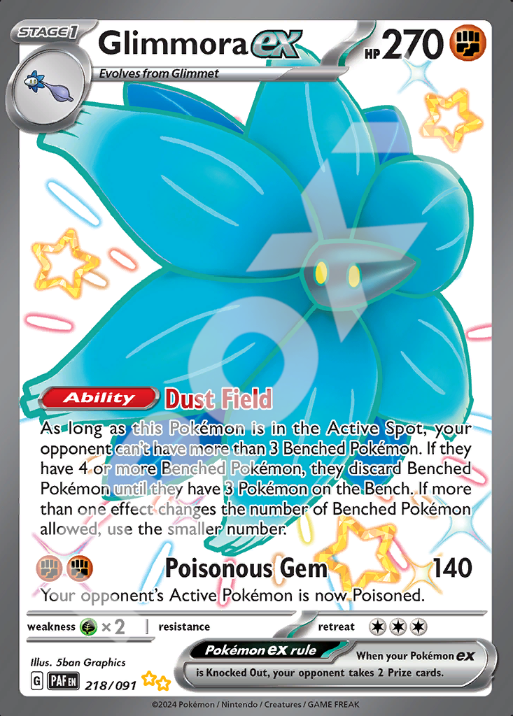Glimmora EX 218 – Paldean Fates | The Proxy Lab