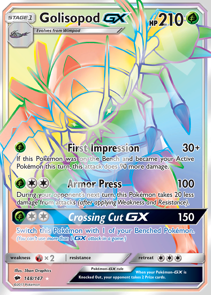 Golisopod GX 148 – Burning Shadows | The Proxy Lab
