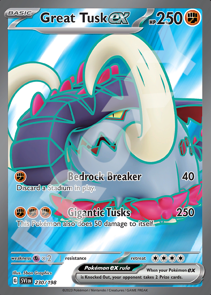Great Tusk EX 230 – Scarlet & Violet | The Proxy Lab