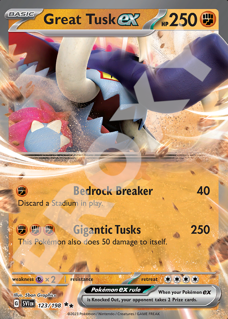 Great Tusk ex 123 – Scarlet & Violet | The Proxy Lab