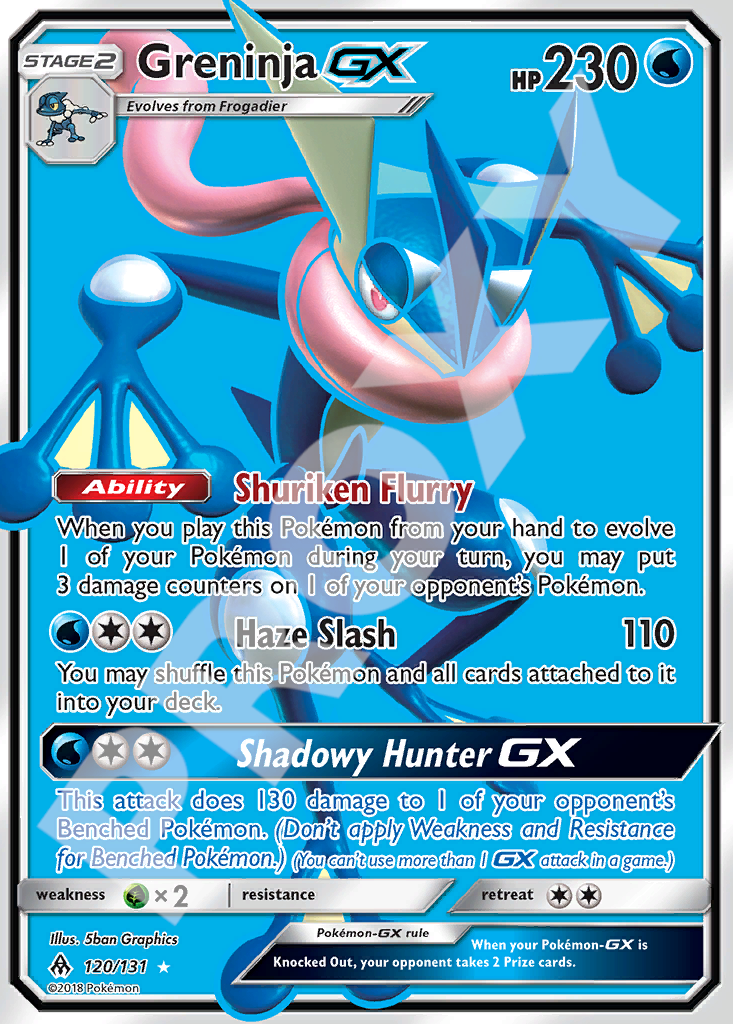 Greninja GX 120 – Forbidden Light | The Proxy Lab
